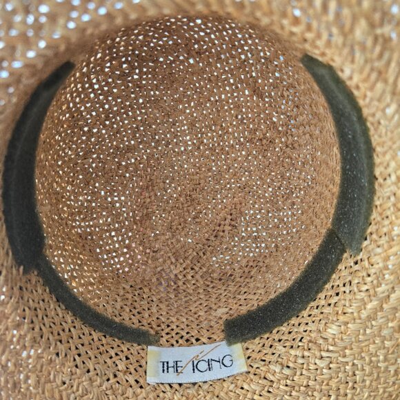Straw Sun Hat with Black Bow - Picture 3 of 4